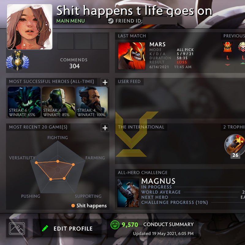 Divine II | MMR: 4700 - Behavior: 9570