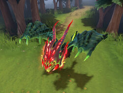 Malefic Drake's Hood of the Crimson Witness