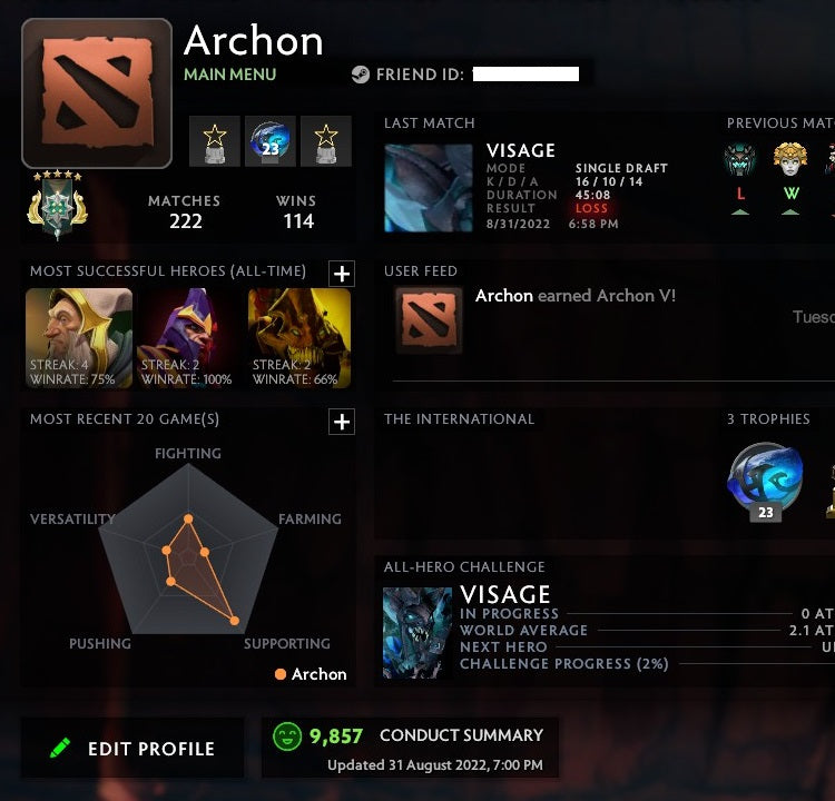 Archonte V | MMR : 2980 - Comportement : 9857
