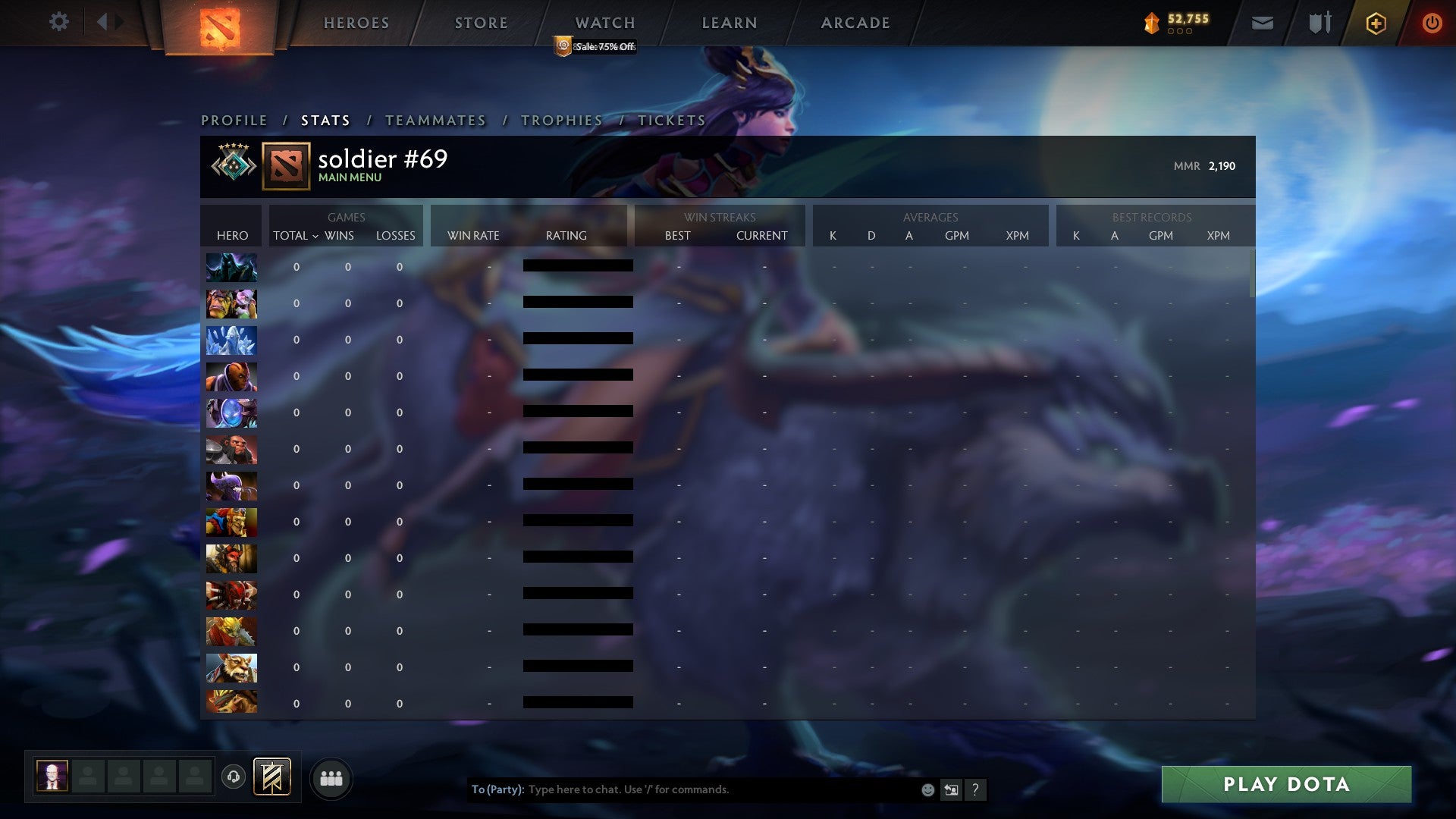 Crusader V | MMR: 2190 - Behavior: 9735