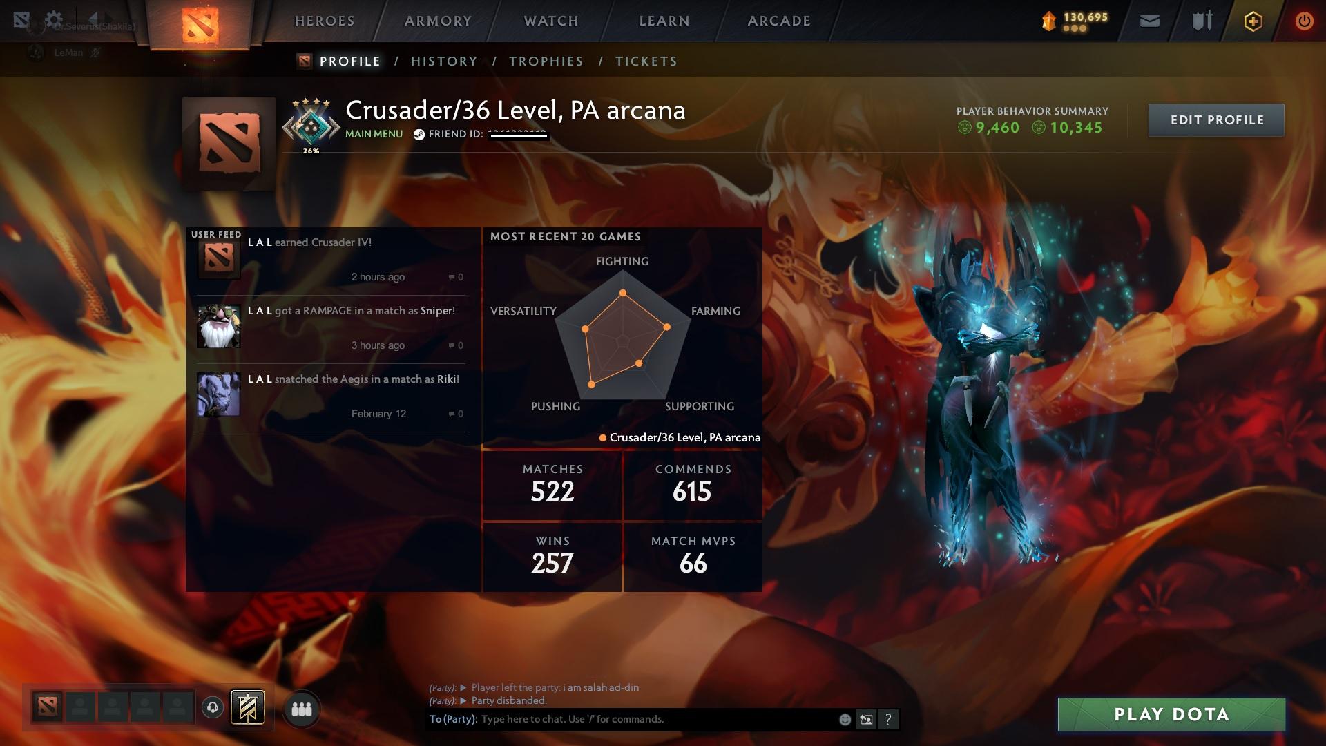 Crusader IV | MMR: 2083 - Behavior: 9460 - Communication: 10345