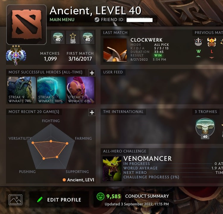 Ancien III | MMR : 4130 - Comportement : 9585