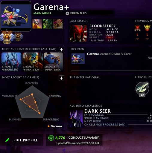 Immortel | Noyau : 5603 / Prise en charge : 5646 | Conduite : 8776