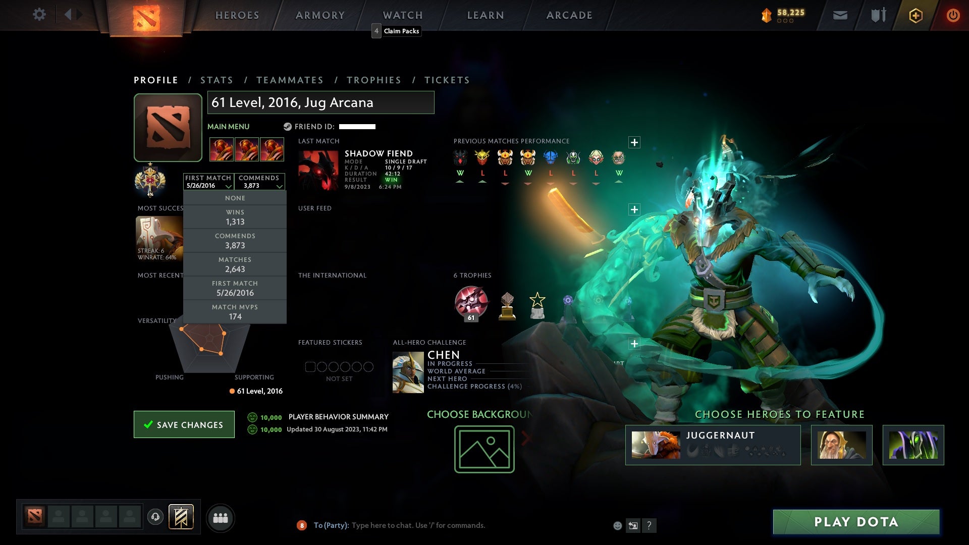 Legend I | MMR: 3087 - Behavior: 10000 - Communication: 10000