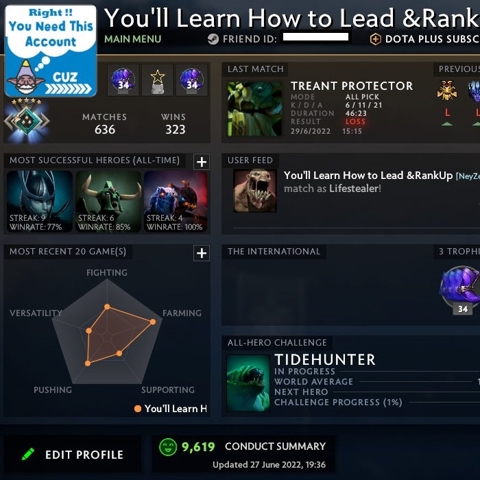 Crusader V | MMR: 2060 - Behavior: 9619