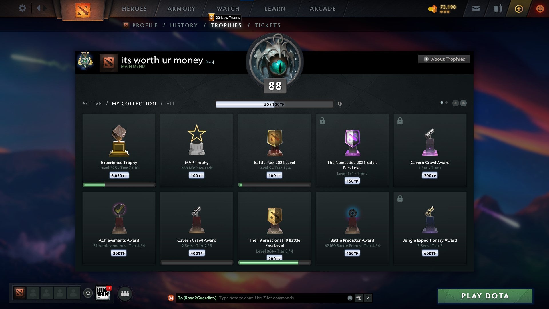 Archon III | MMR: 2762 - Behavior: 10807 - Communication: 10807