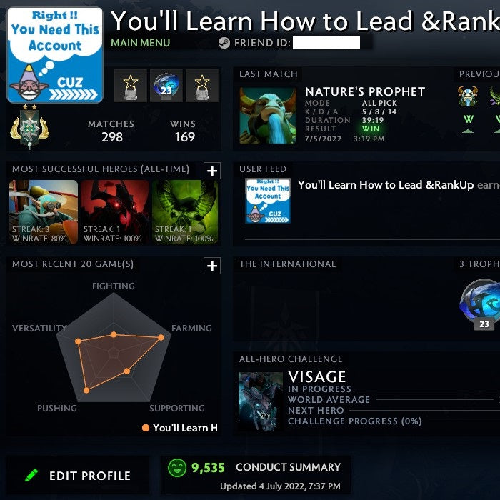 Archon II | MMR: 2480 - Behavior: 9535