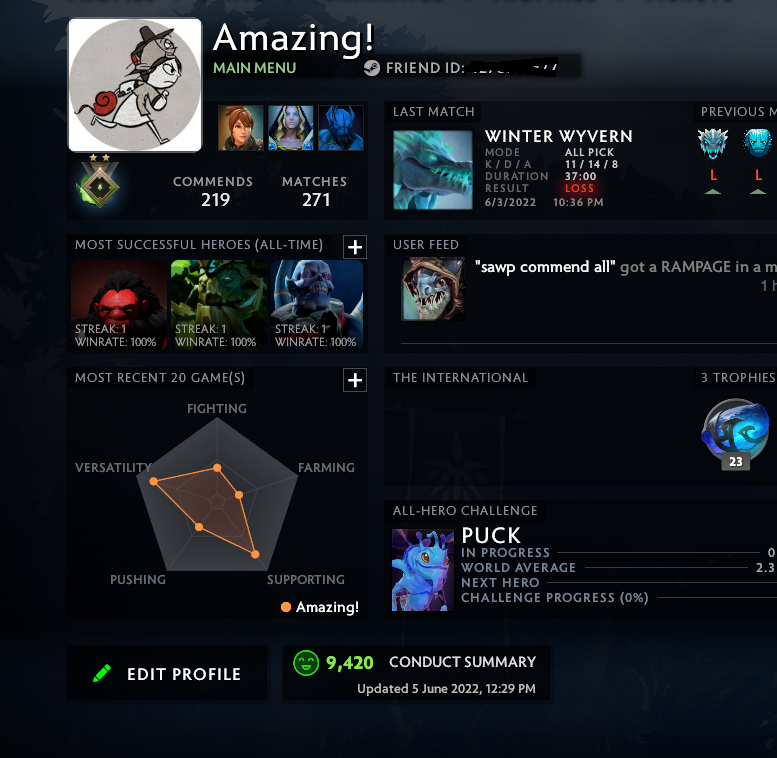 Héraut II | MMR : 10 - Comportement : 9420