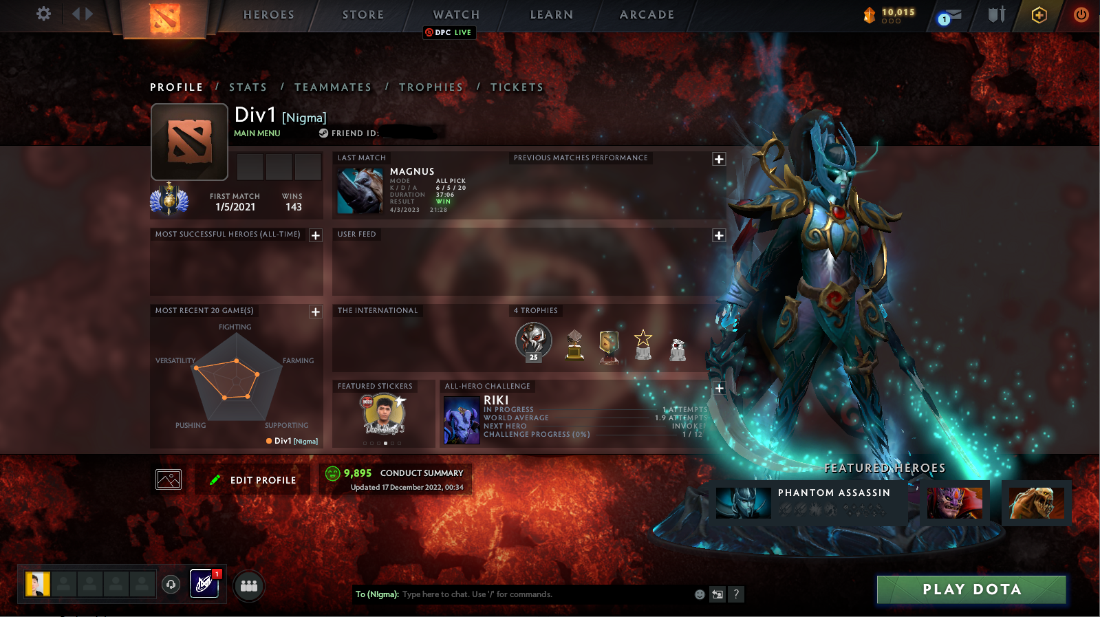 Divine I | MMR: 4580 - Behavior: 9895