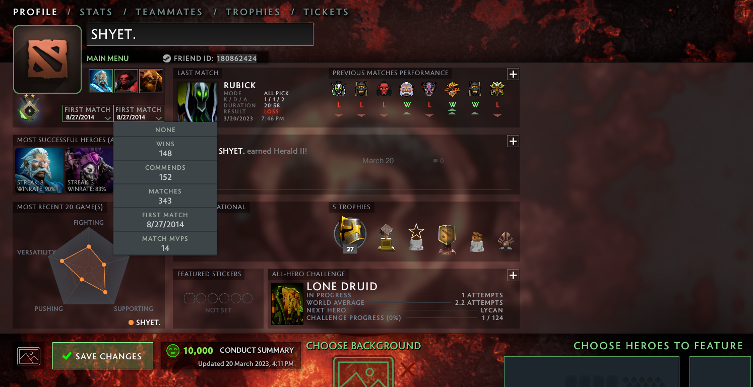 Herald II | MMR: 300 - Behavior: 10000