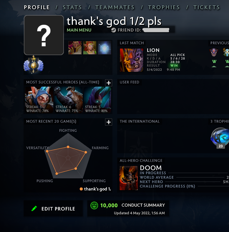 Divine I | MMR: 4760 - Behavior: 10000