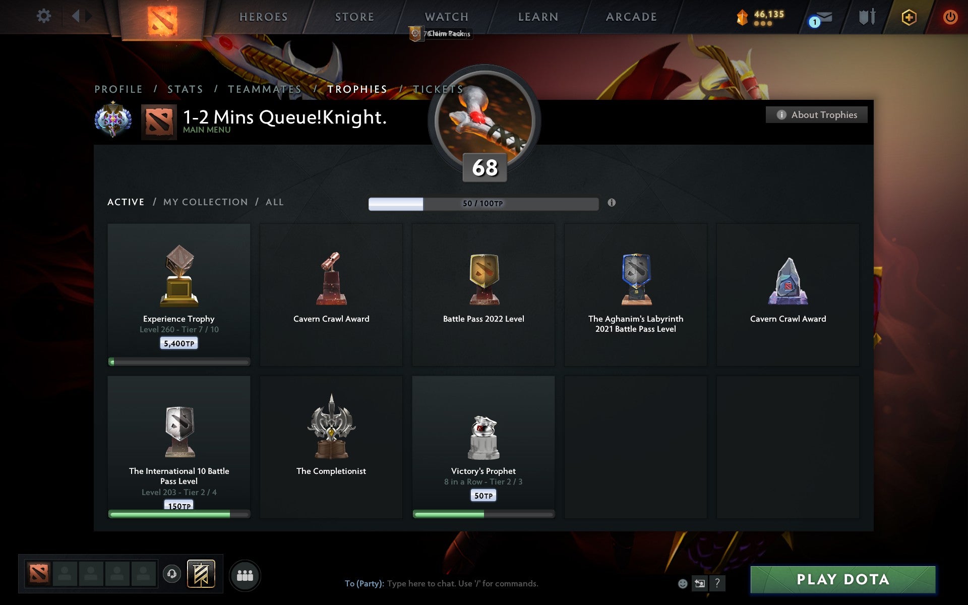 Ancient I | MMR: 3897 - Behavior: 10000