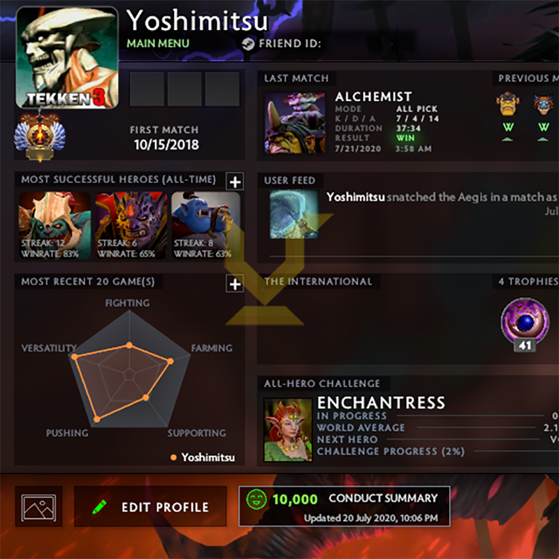 Immortel | MMR : 5820 - Comportement : 10000