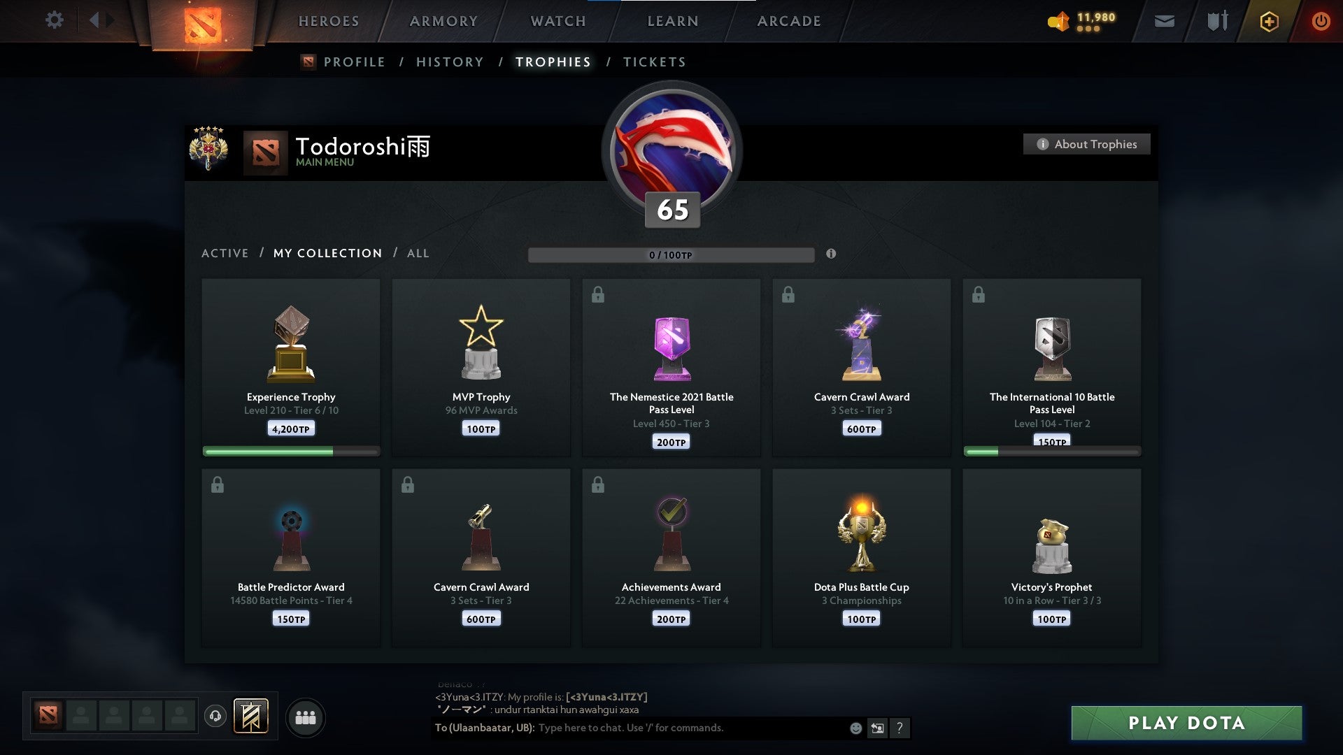 Legend V | MMR: 3718 - Behavior: 9925 - Communication: 9925