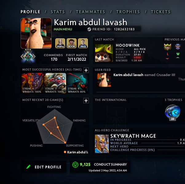 Crusader III | MMR: 1960 - Behavior: 9125