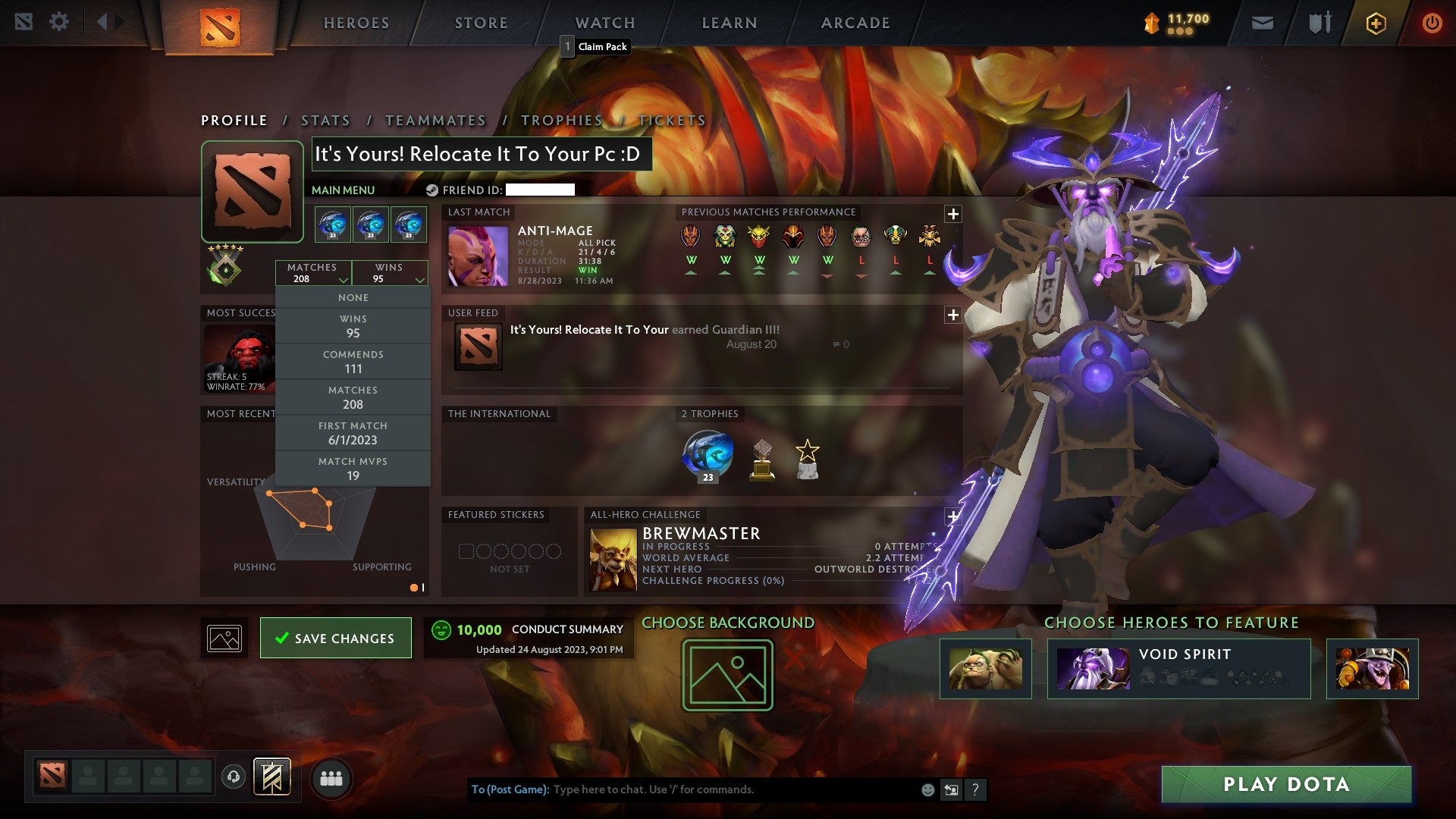 Herald V | MMR: 617 - Behavior: 10000