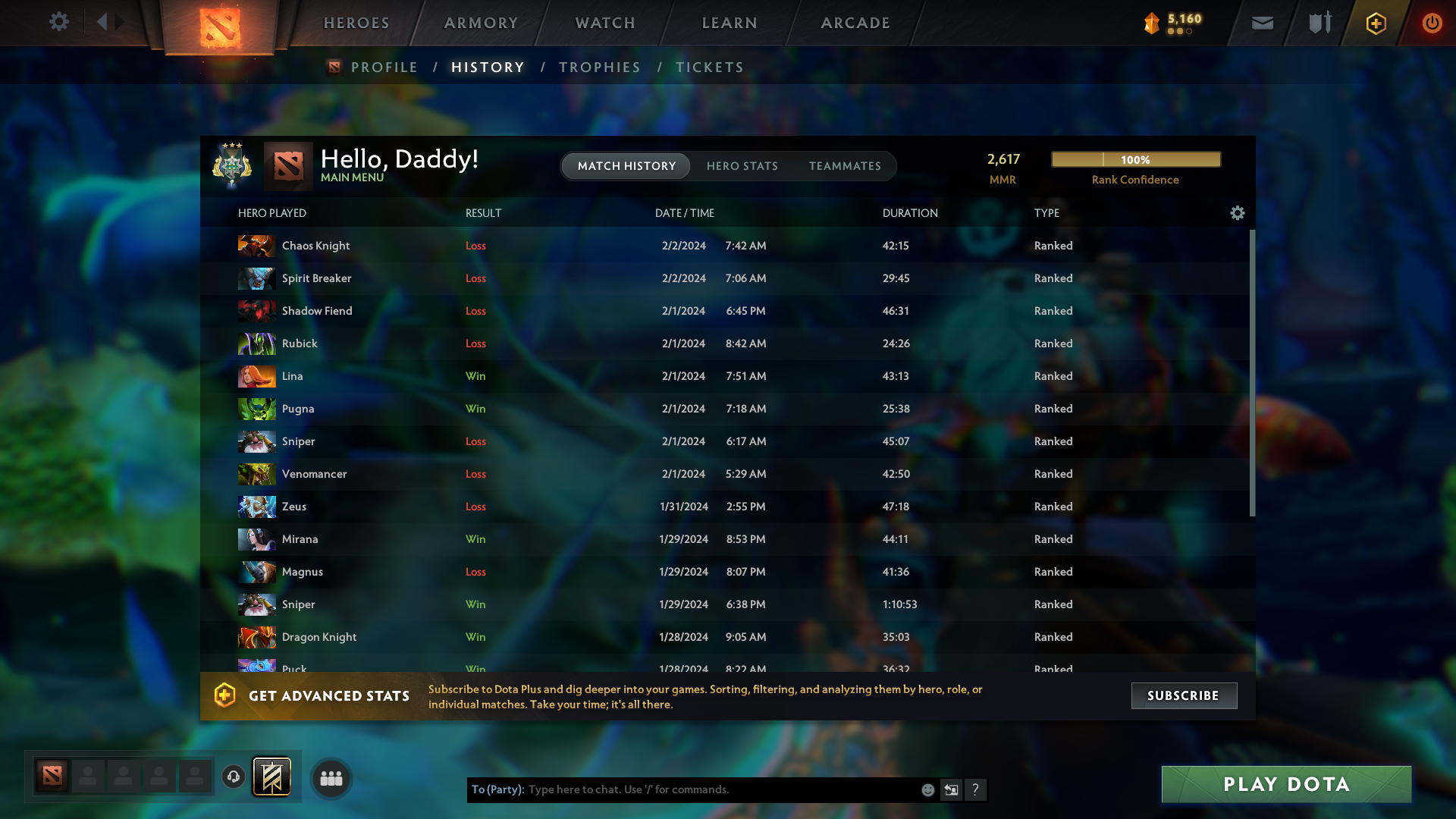 Archon III | MMR: 2617 - Behavior: 9451 - Communication: 9451