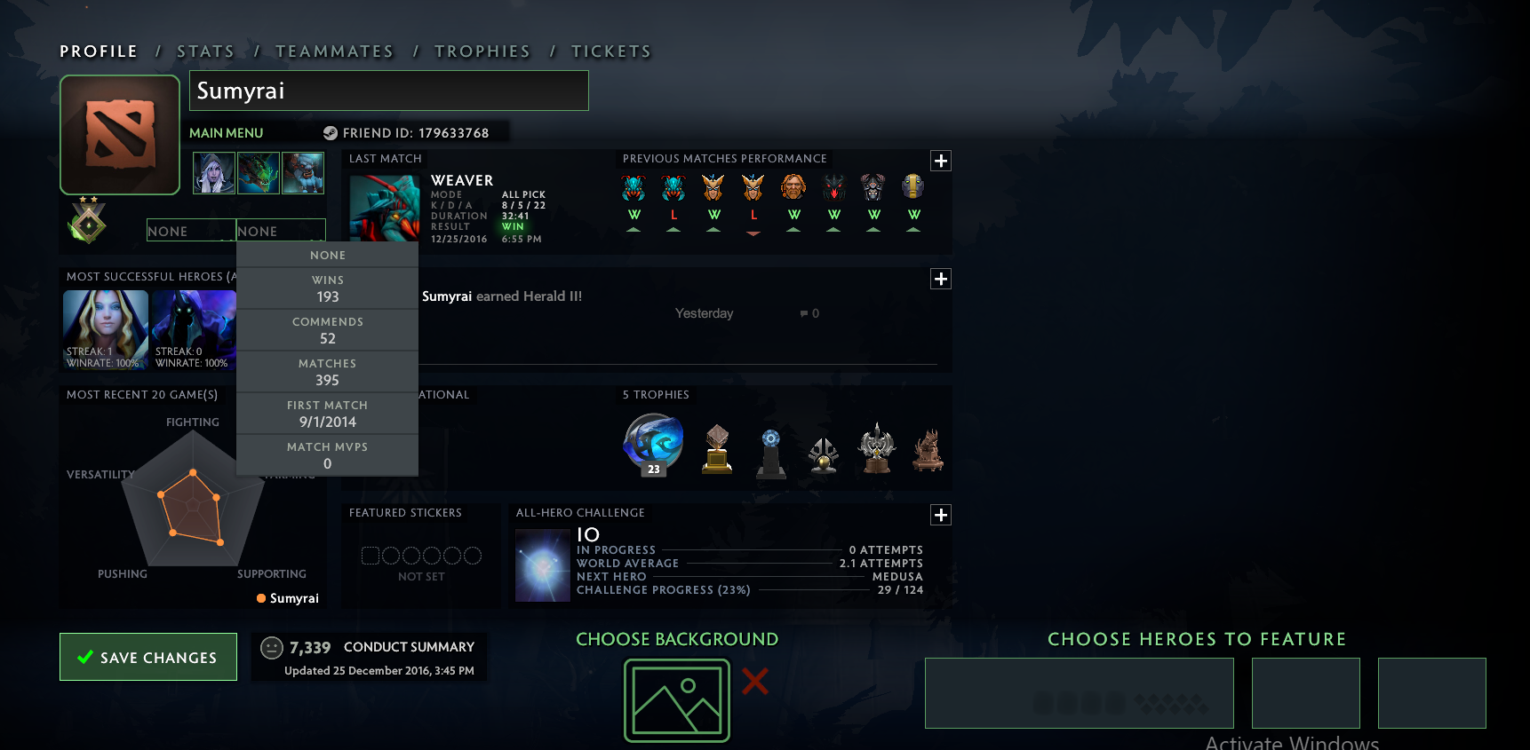 Herald II | MMR: 290 - Behavior: 7339