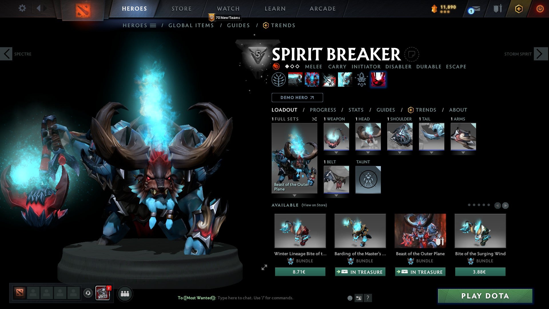 Ancient I | MMR: 3910 - Behavior: 10000