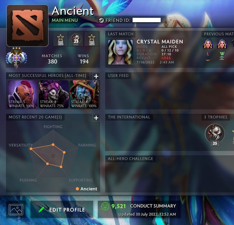 Ancient III | MMR: 4050 - Behavior: 9521