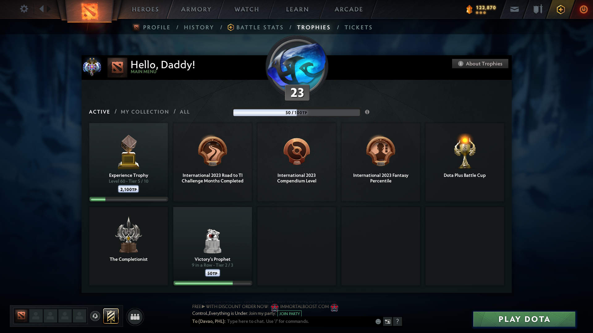 Ancient II | MMR: 3967 - Behavior: 10427 - Communication: 10427