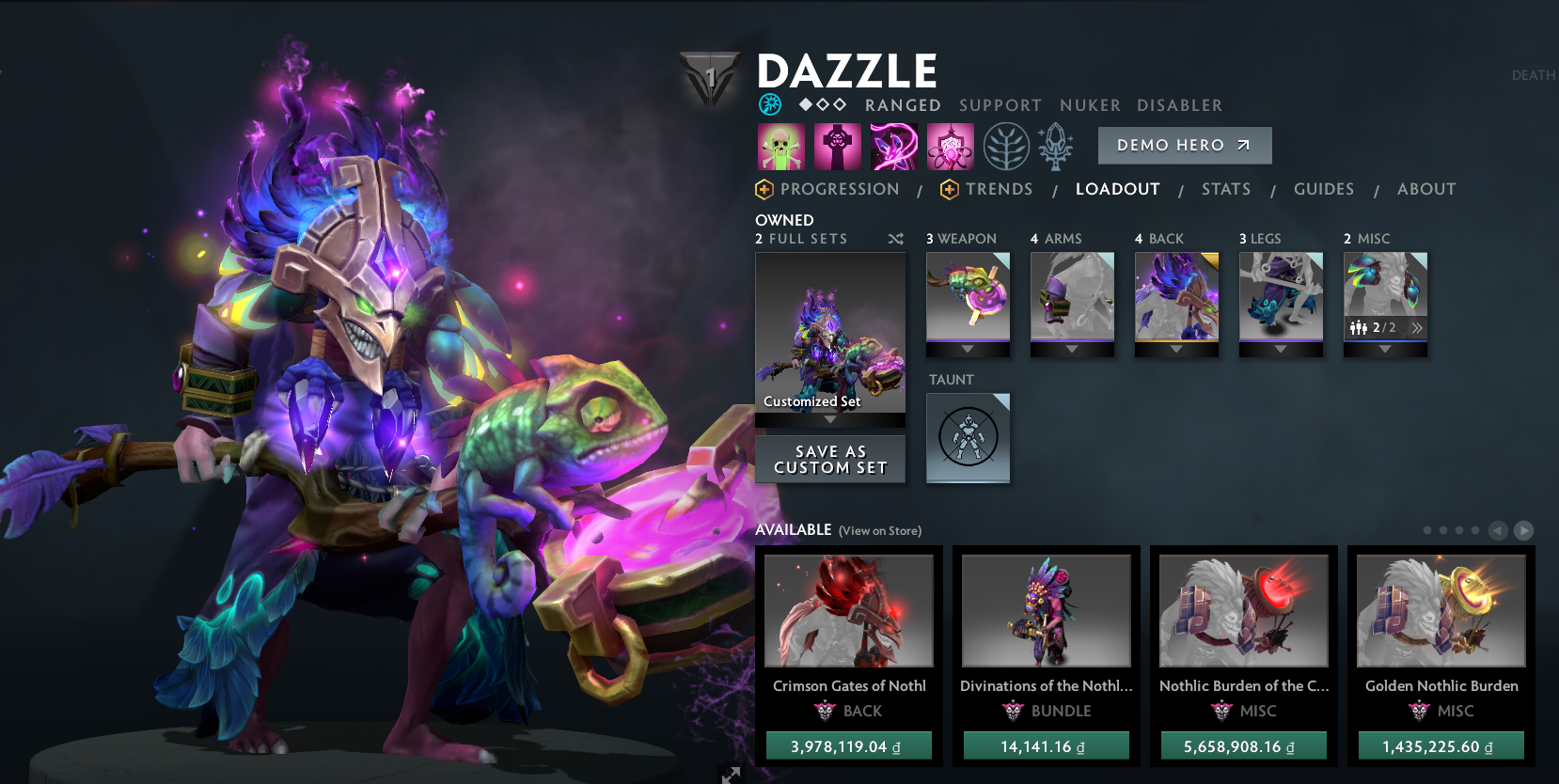 Divin I | Noyau : 4690 / Support : 4260 / Comportement : 9890