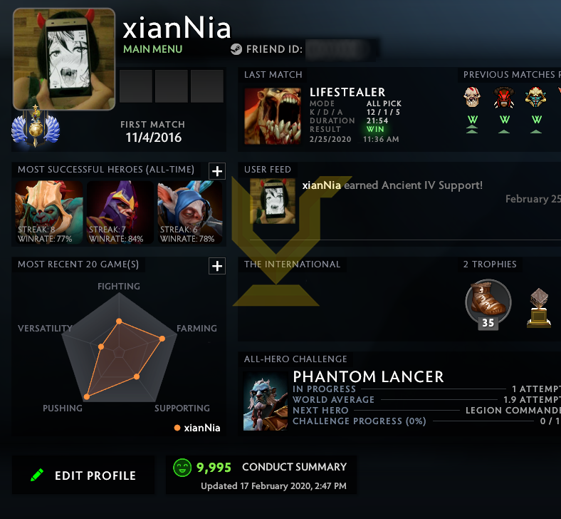 Divin I | MMR : 4700 - Comportement : 9995