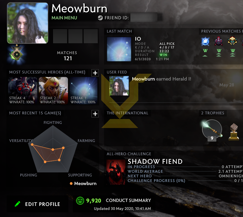 Héraut I | MMR : 90 - Comportement : 9920