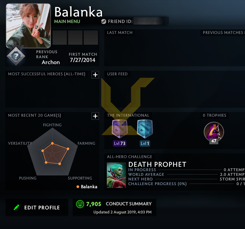 Uncalibrated | MMR: TBD - Behavior: 7905