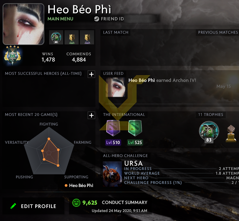 Archonte IV | MMR : 2710 - Comportement : 9625