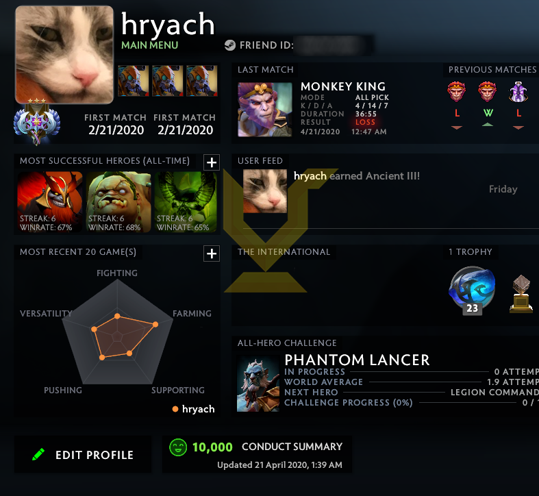 Ancien III | MMR : 4130 - Comportement : 10000