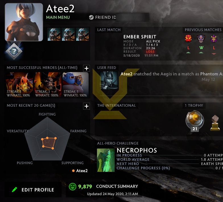 Uncalibrated | MMR: TBD - Behavior: 9879