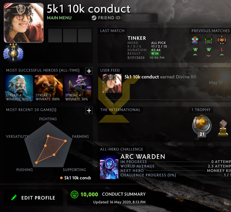 Divin III | MMR : 5100 - Comportement : 10000