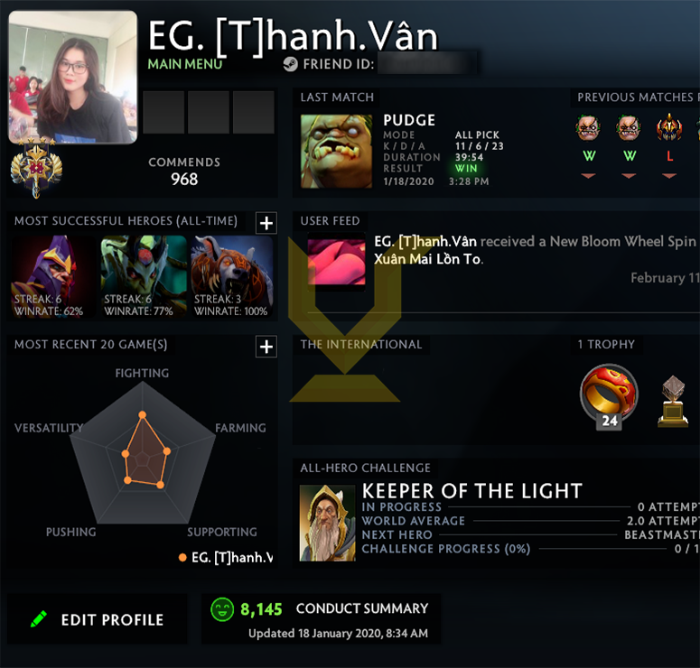 Légende IV | MMR : 3550 - Comportement : 8145