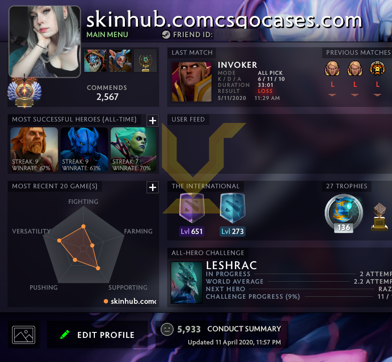 Immortal | MMR: 6580 - Behavior: 5933