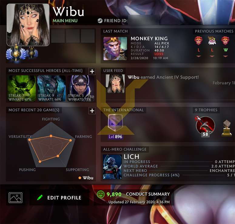 Divine I | Core: 4690 / Support: 4260 / Behavior: 9890