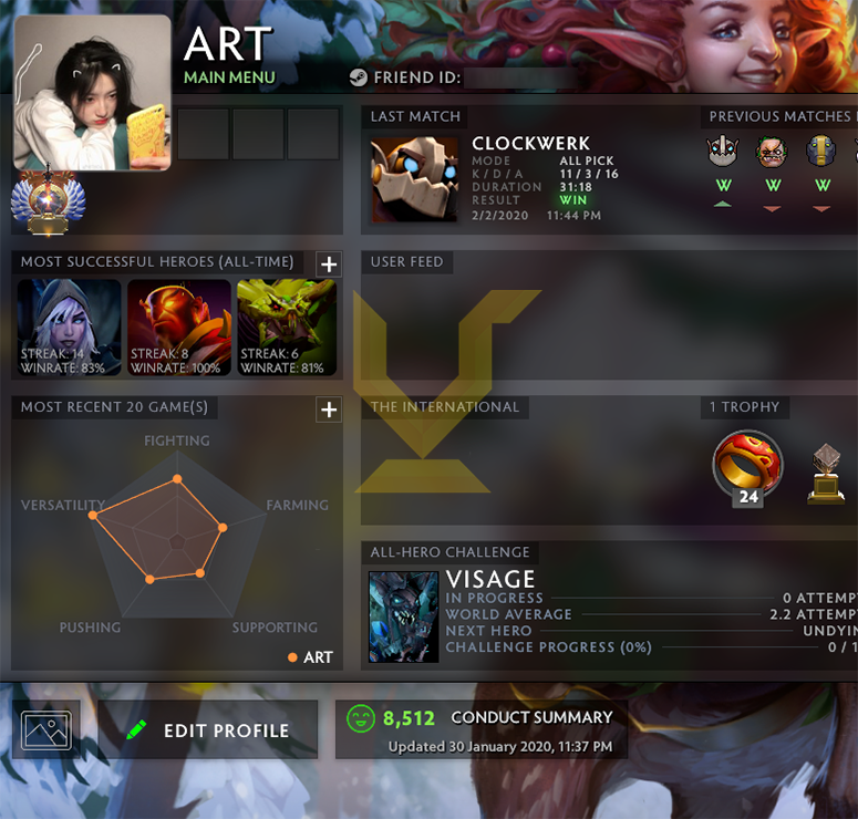 Immortel | MMR : 6120 - Comportement : 8512