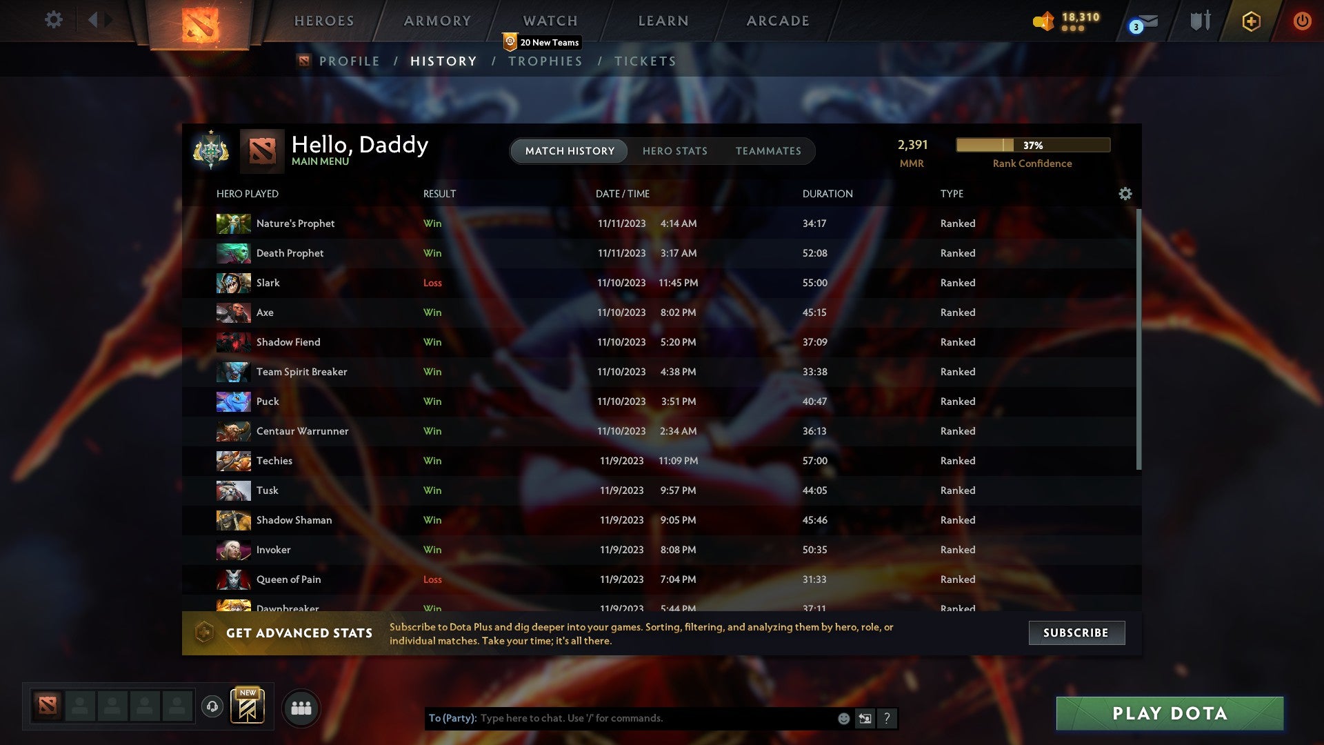 Archon I | MMR: 2391 - Behavior: 9231 - Communication: 10194