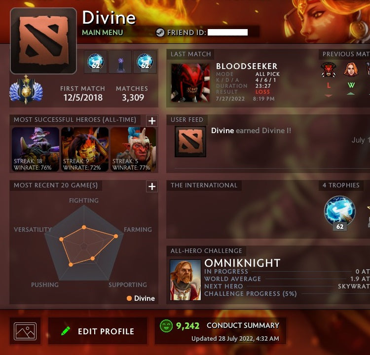 Divin I | MMR : 4610 - Comportement : 9242