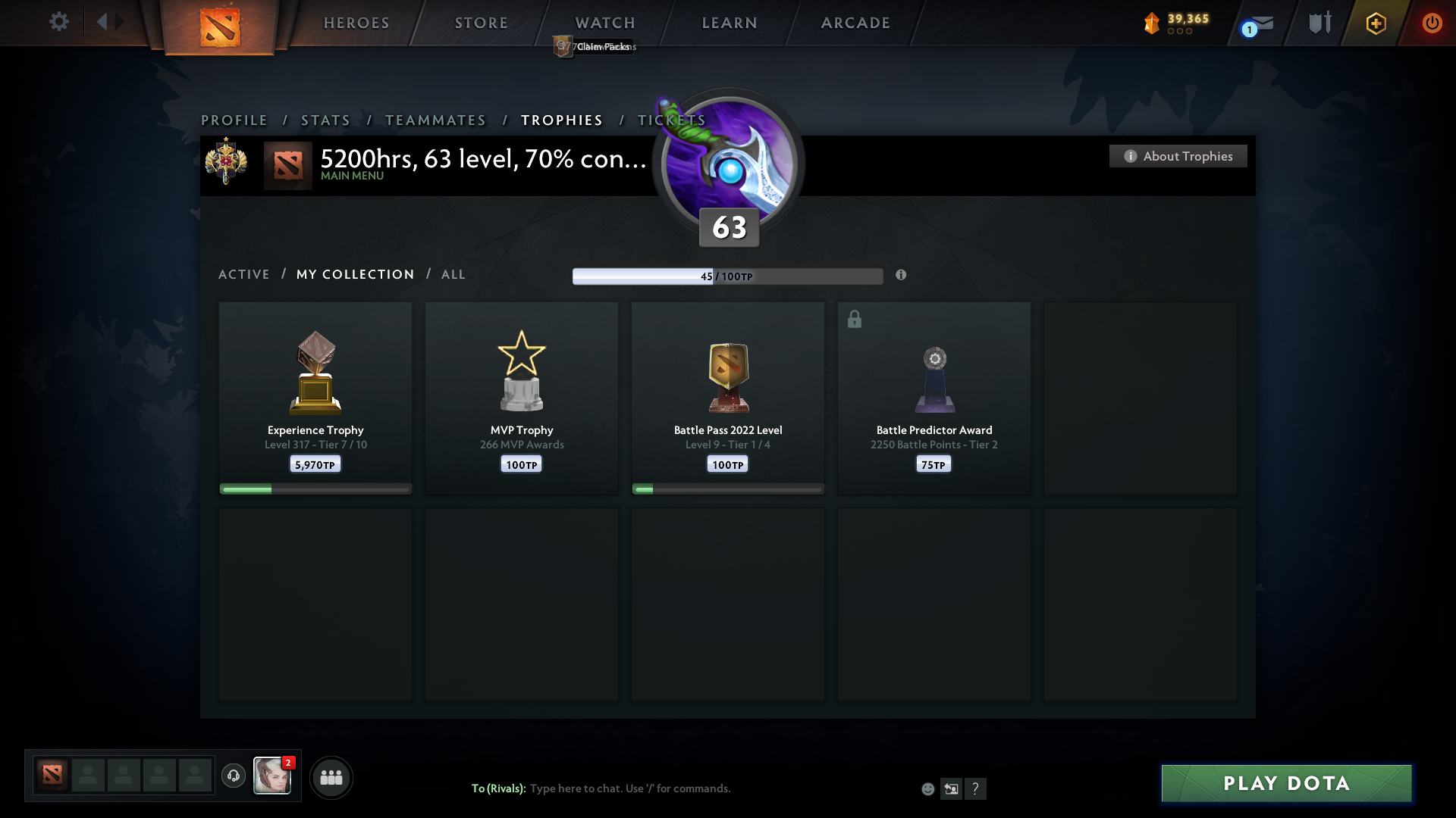 Legend I | MMR: 3123 - Behavior: 10000