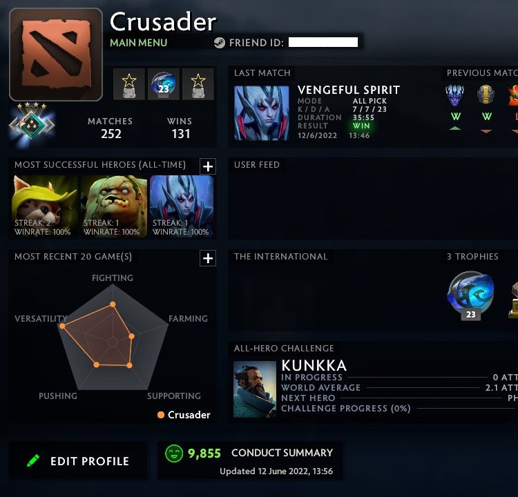 Crusader IV | MMR: 2060 - Behavior: 9855