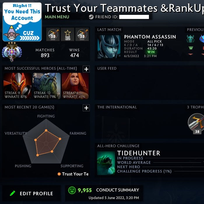 Ancient III | MMR: 4150 - Behavior: 9955