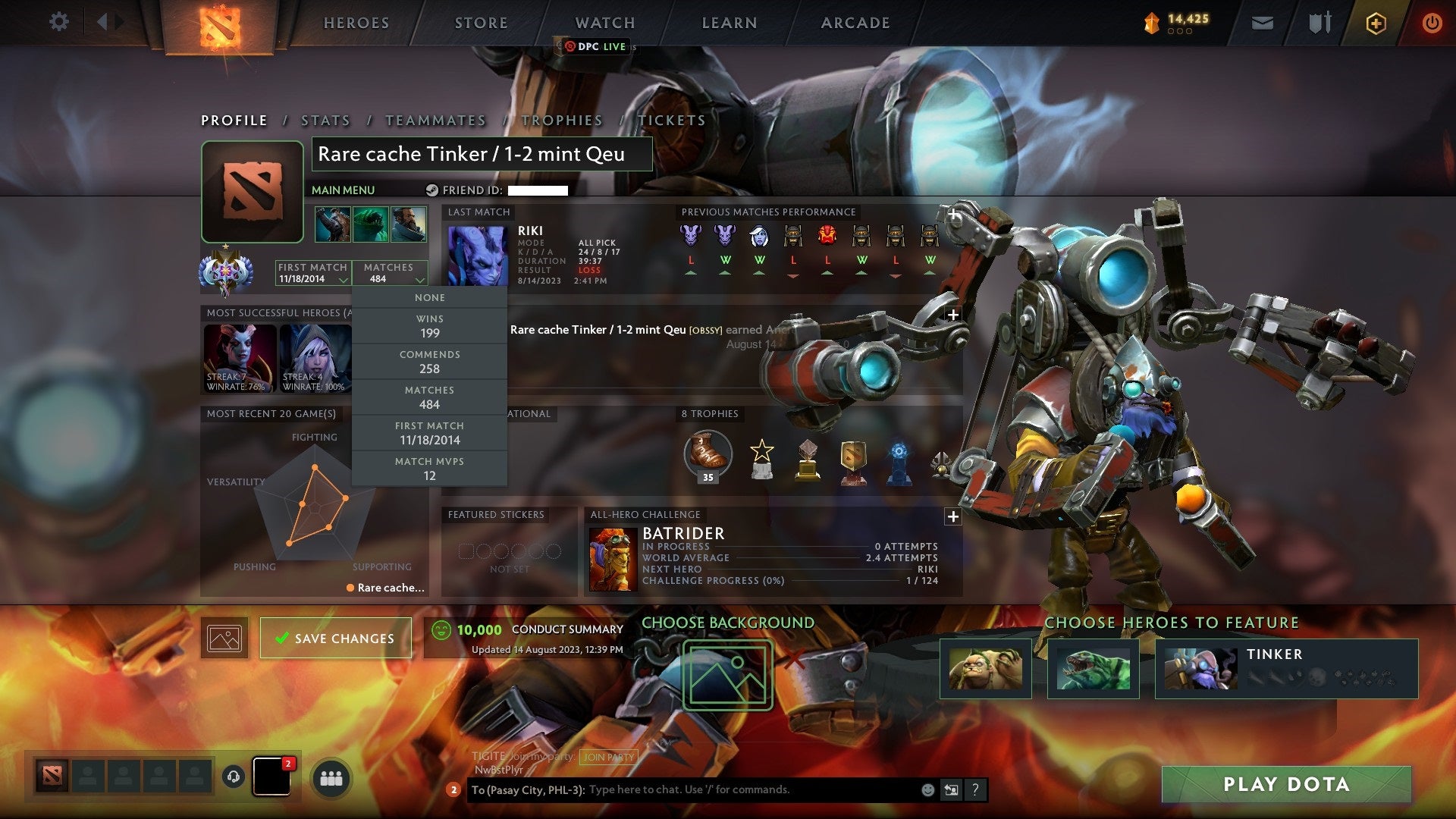 Ancient I | MMR: 3845 - Behavior: 10000