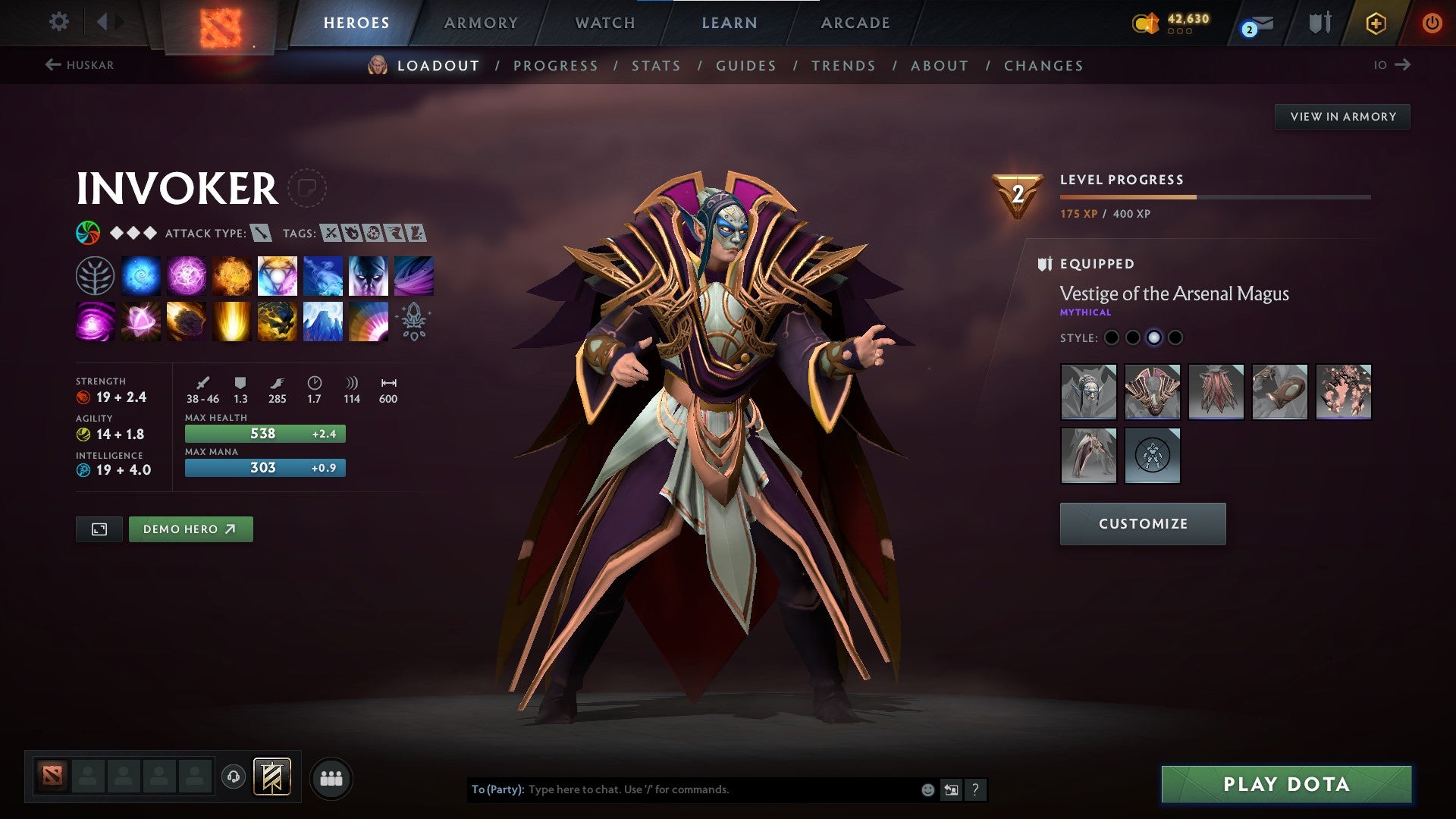 Legend II | MMR: 3216 - Behavior: 8750 - Communication: 8750