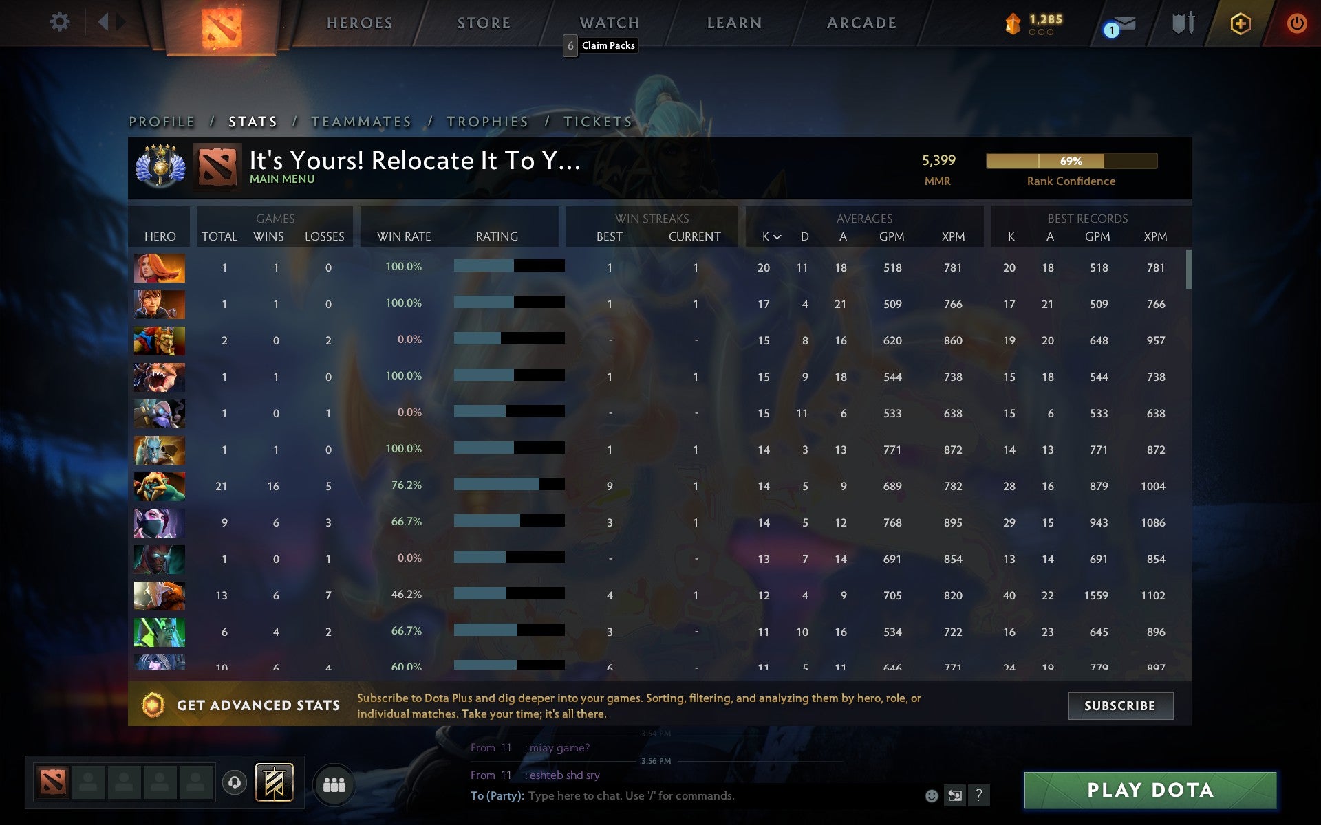 Divine V | MMR: 5399 - Behavior: 9335