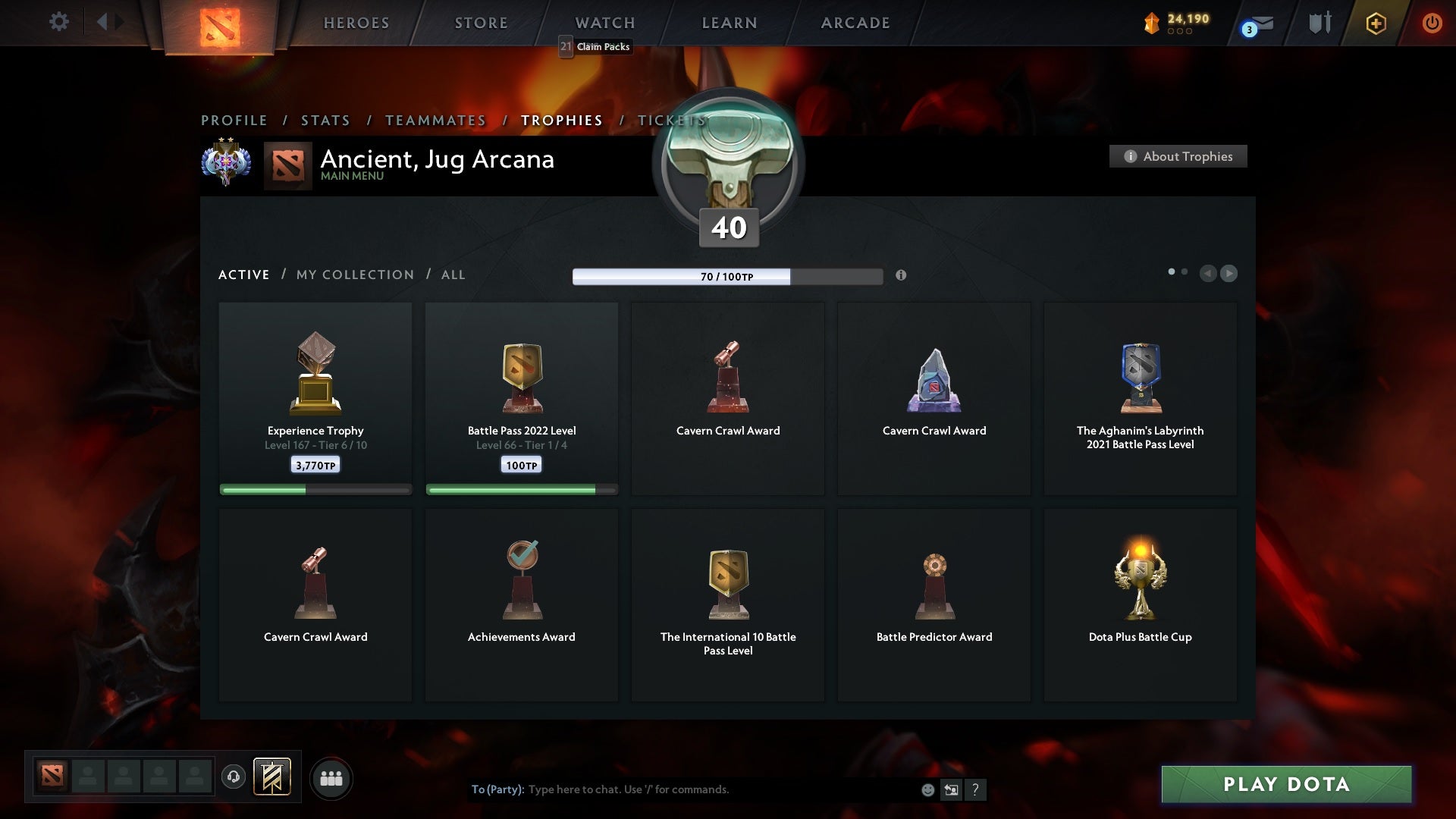 Ancient II | MMR: 3895 - Behavior: 10000