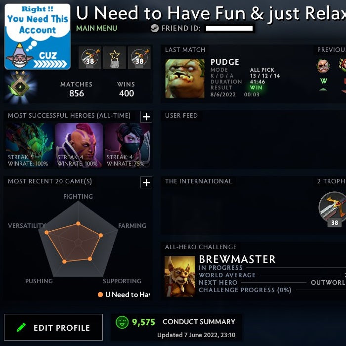 Héraut II | MMR : 10 - Comportement : 9575