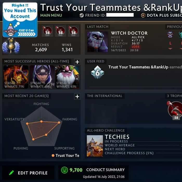 Divine II | MMR: 4660 - Behavior: 9700