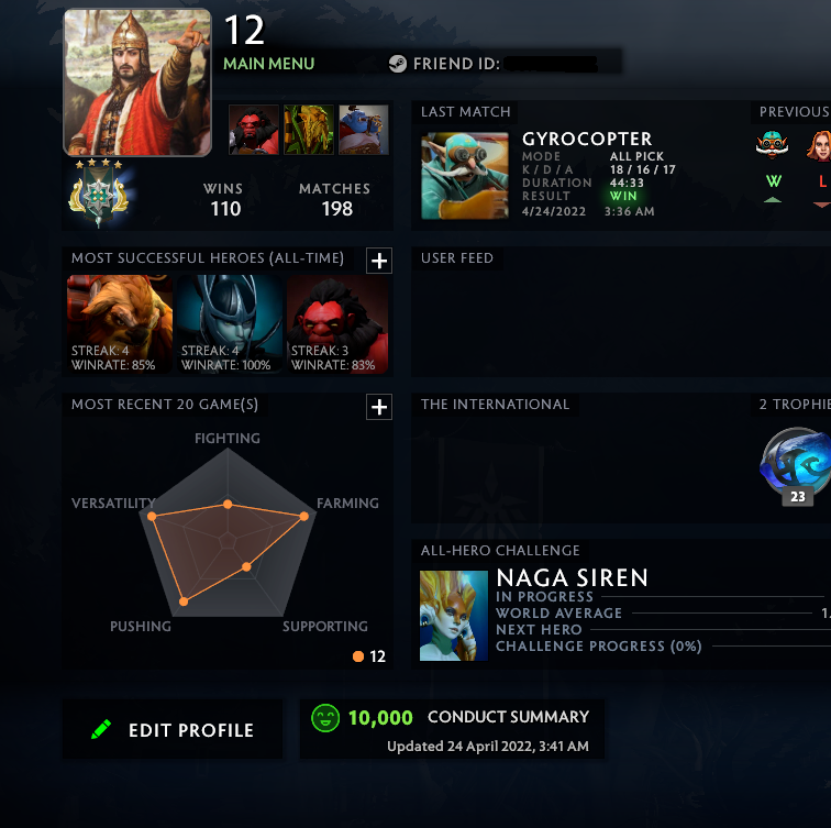 Archon IV | MMR: 2930 - Behavior: 10000