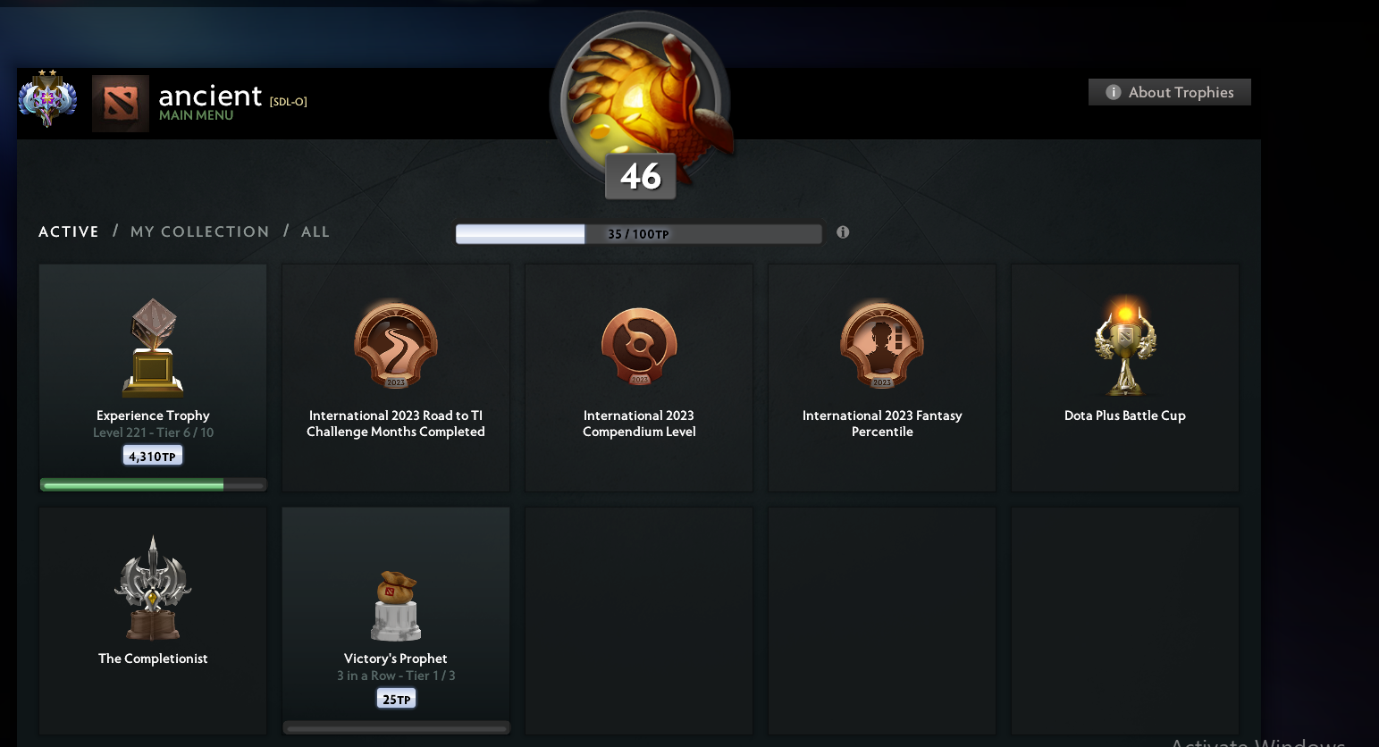 Ancient II | MMR: 3882 - Behavior: 9549 - Communication: 9549